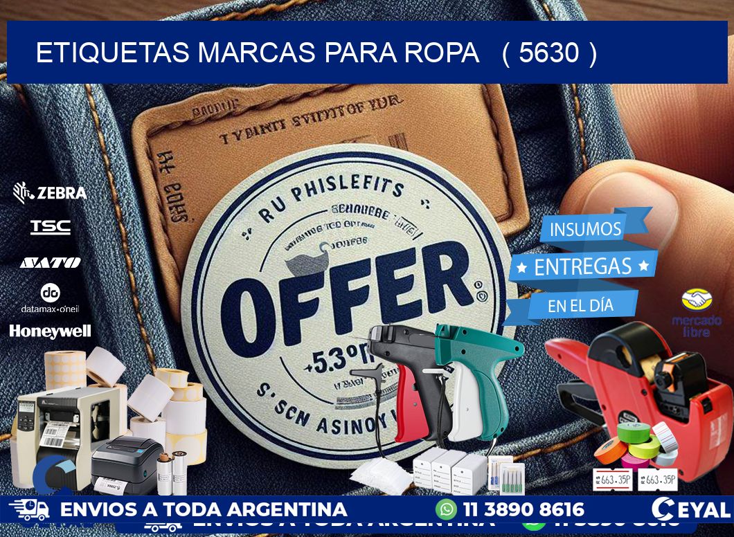 ETIQUETAS MARCAS PARA ROPA   ( 5630 )