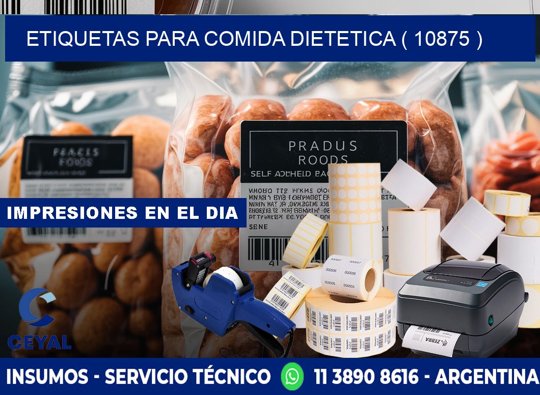 ETIQUETAS PARA COMIDA DIETETICA ( 10875 )
