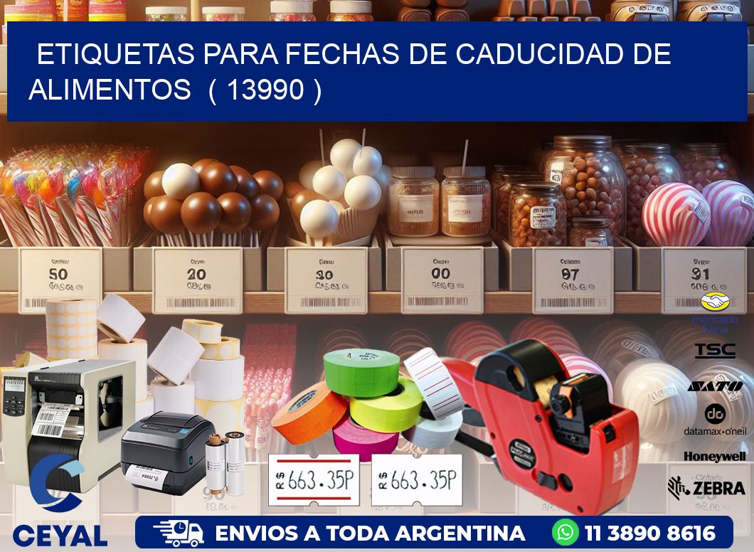 ETIQUETAS PARA FECHAS DE CADUCIDAD DE ALIMENTOS  ( 13990 )