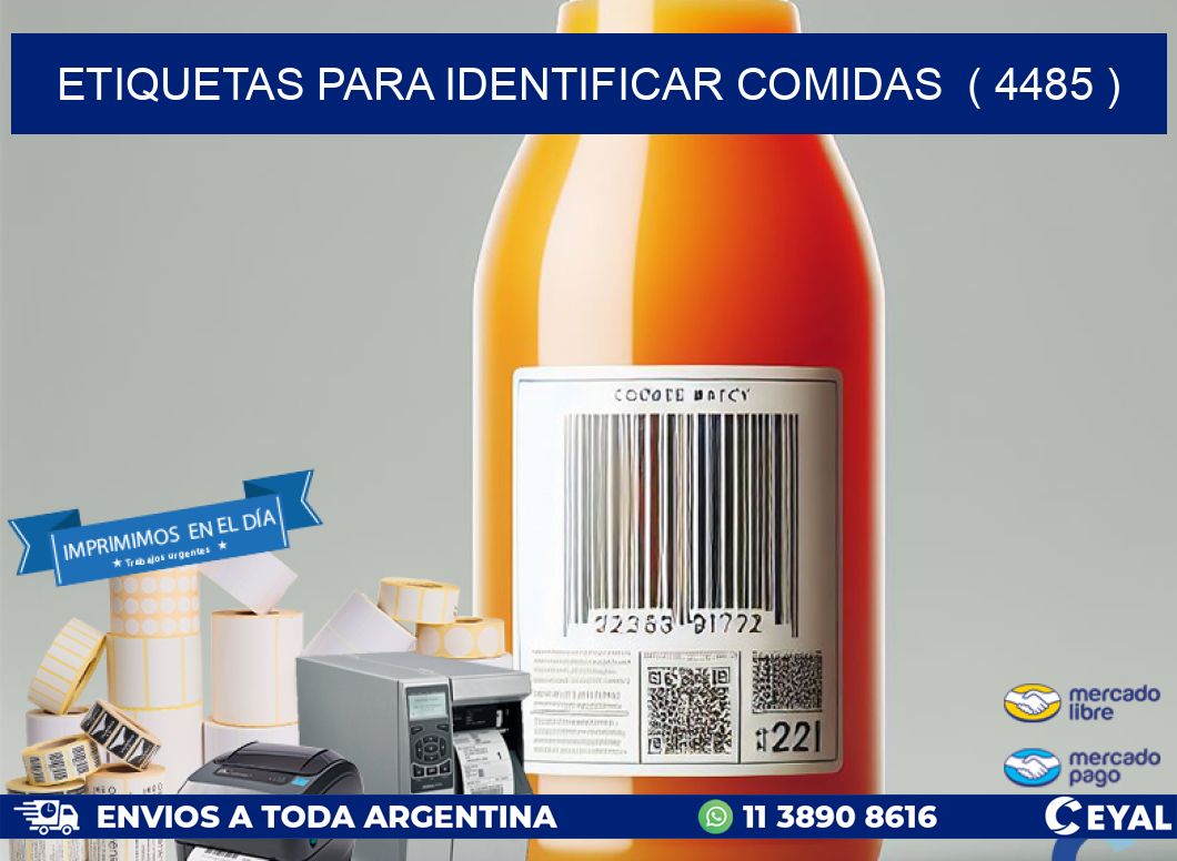 ETIQUETAS PARA IDENTIFICAR COMIDAS  ( 4485 )