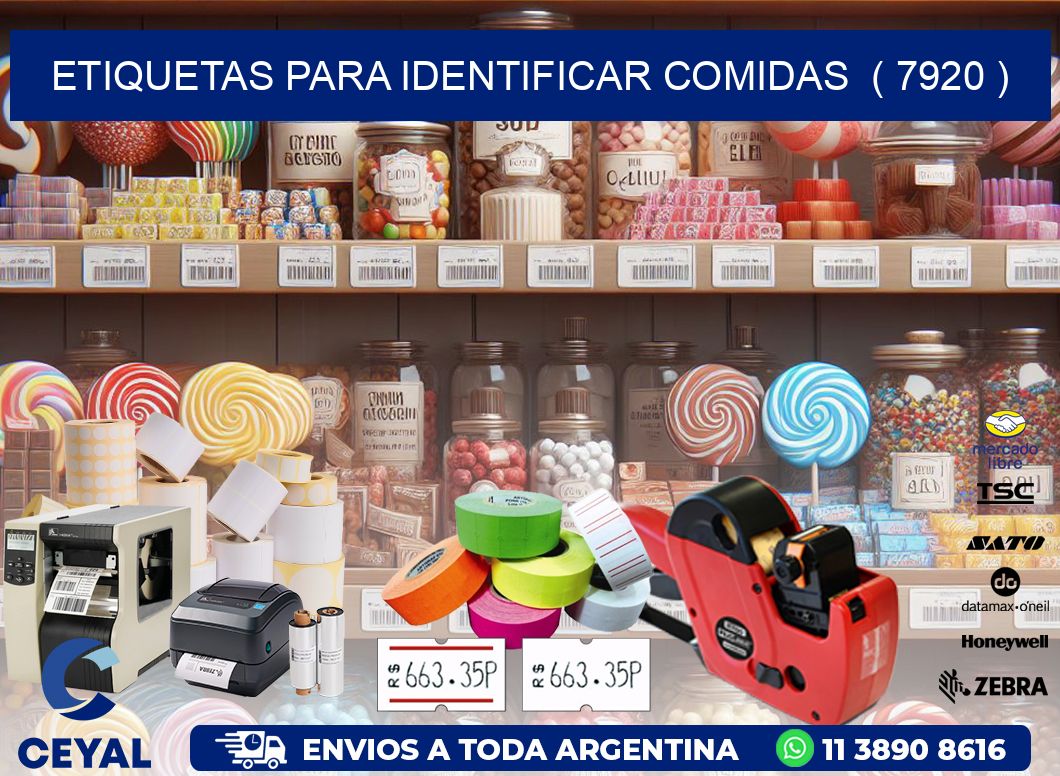 ETIQUETAS PARA IDENTIFICAR COMIDAS  ( 7920 )