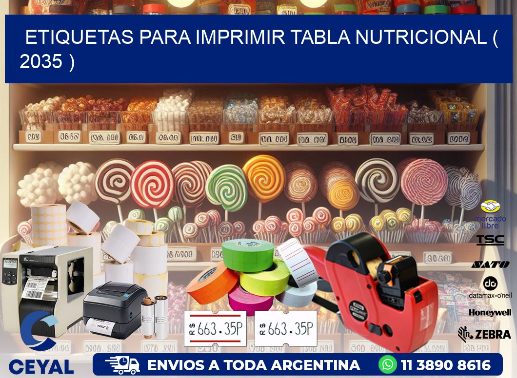 ETIQUETAS PARA IMPRIMIR TABLA NUTRICIONAL ( 2035 )