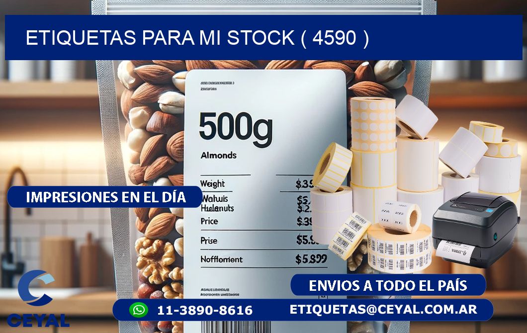 ETIQUETAS PARA MI STOCK ( 4590 )