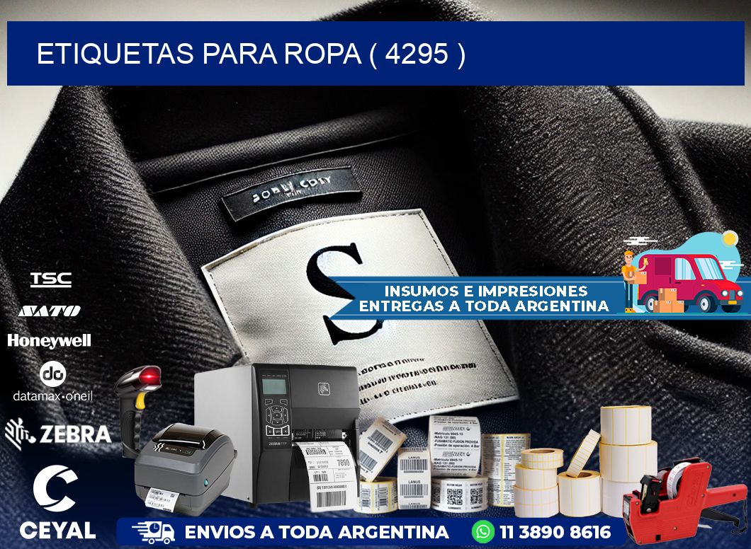 ETIQUETAS PARA ROPA ( 4295 )