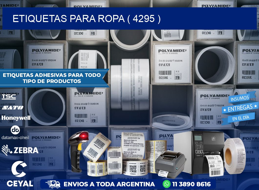 ETIQUETAS PARA ROPA ( 4295 )