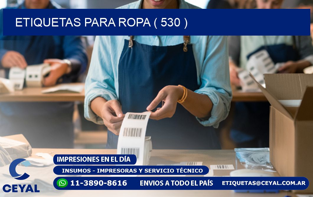 ETIQUETAS PARA ROPA ( 530 )