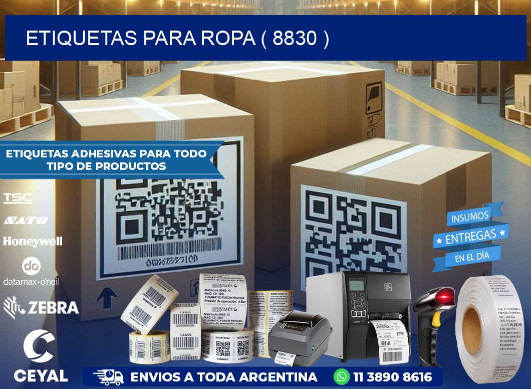 ETIQUETAS PARA ROPA ( 8830 )