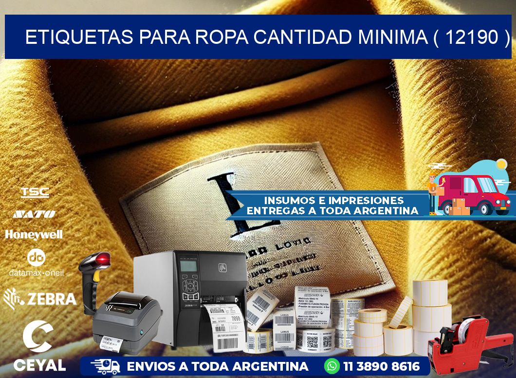 ETIQUETAS PARA ROPA CANTIDAD MINIMA ( 12190 )