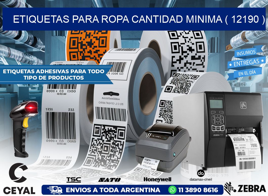 ETIQUETAS PARA ROPA CANTIDAD MINIMA ( 12190 )