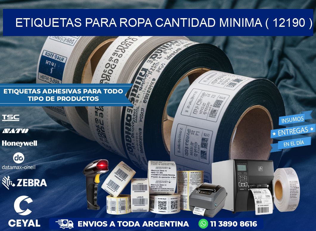 ETIQUETAS PARA ROPA CANTIDAD MINIMA ( 12190 )