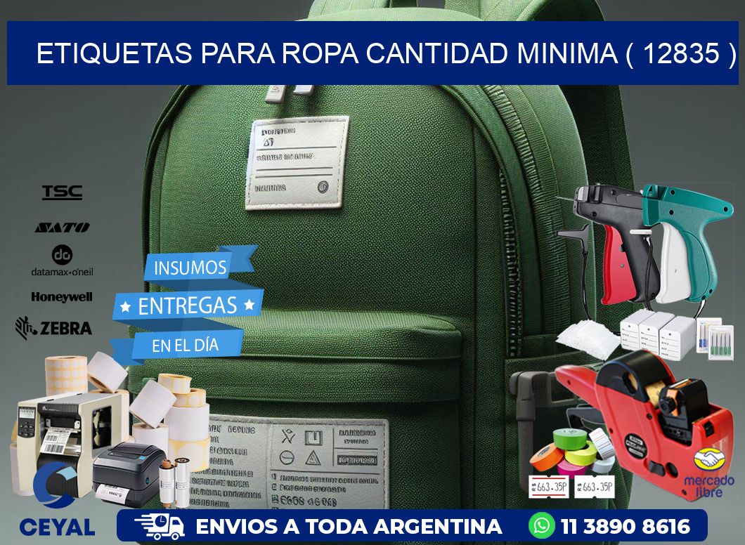 ETIQUETAS PARA ROPA CANTIDAD MINIMA ( 12835 )