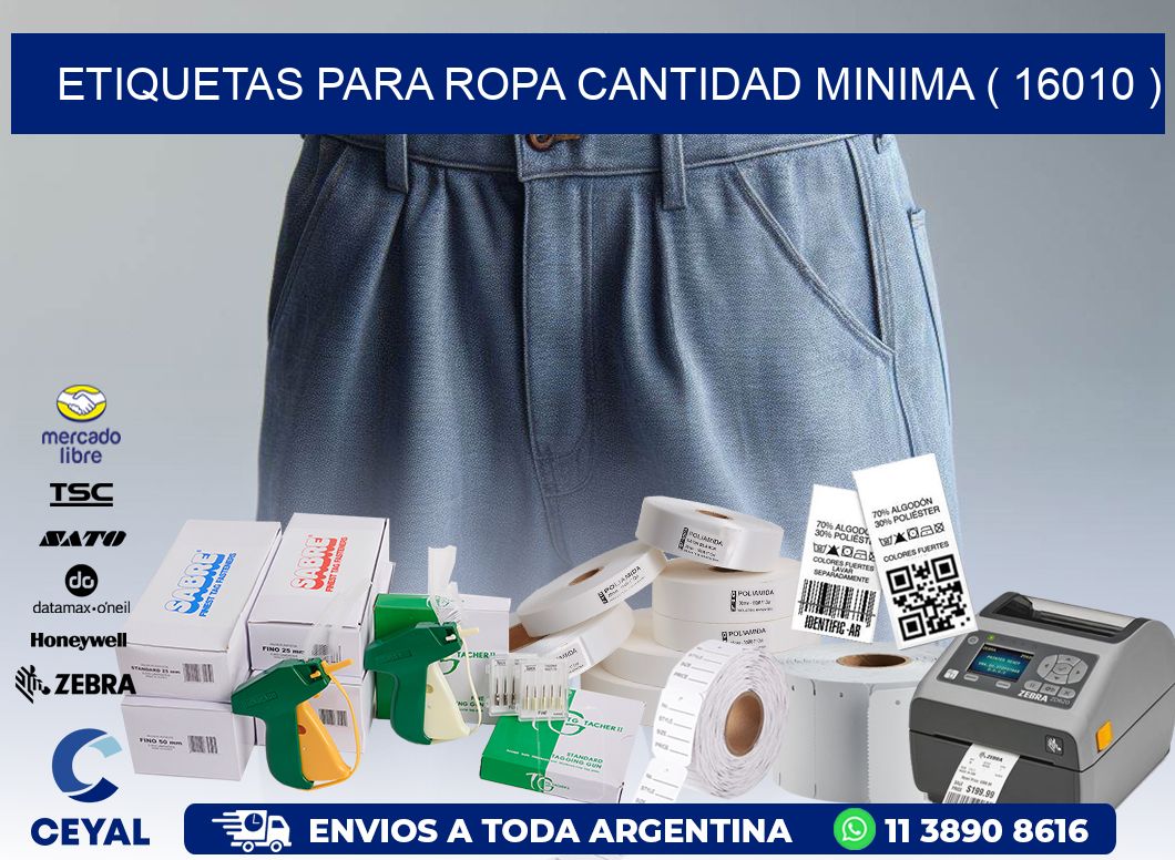 ETIQUETAS PARA ROPA CANTIDAD MINIMA ( 16010 )