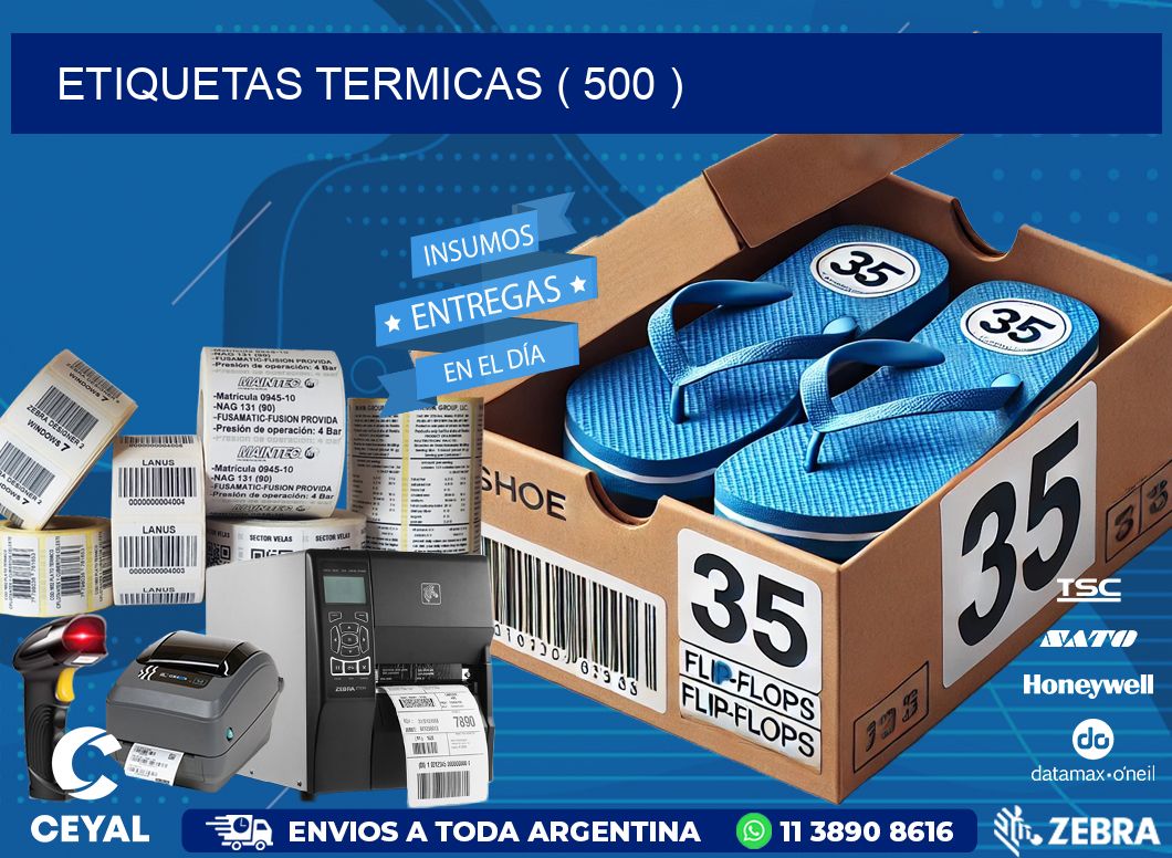 ETIQUETAS TERMICAS ( 500 )