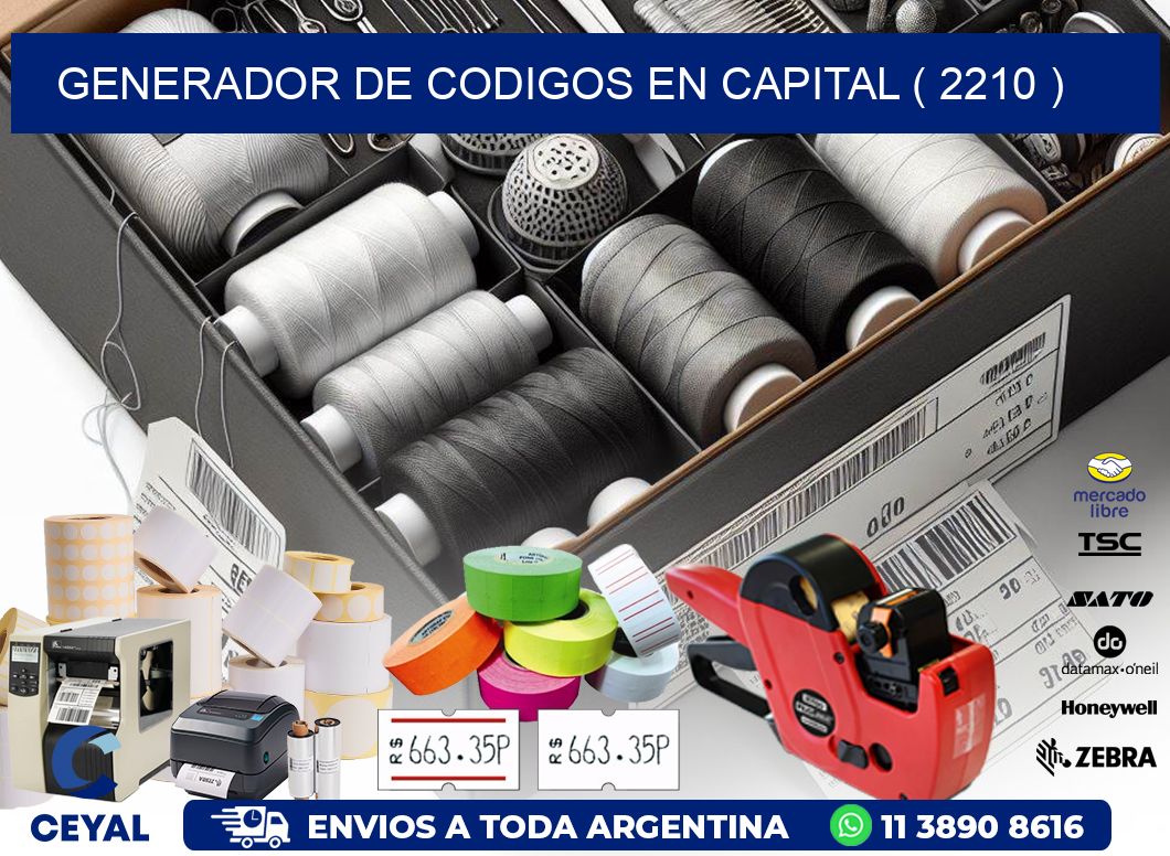 GENERADOR DE CODIGOS EN CAPITAL ( 2210 )