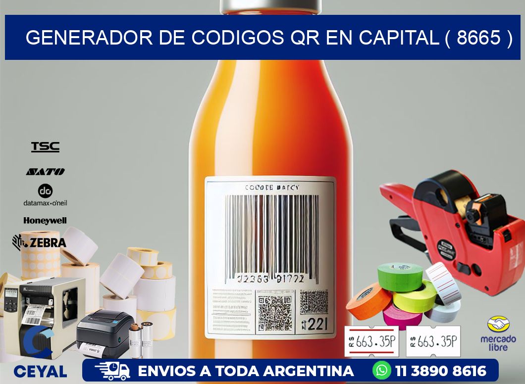 GENERADOR DE CODIGOS QR EN CAPITAL ( 8665 )