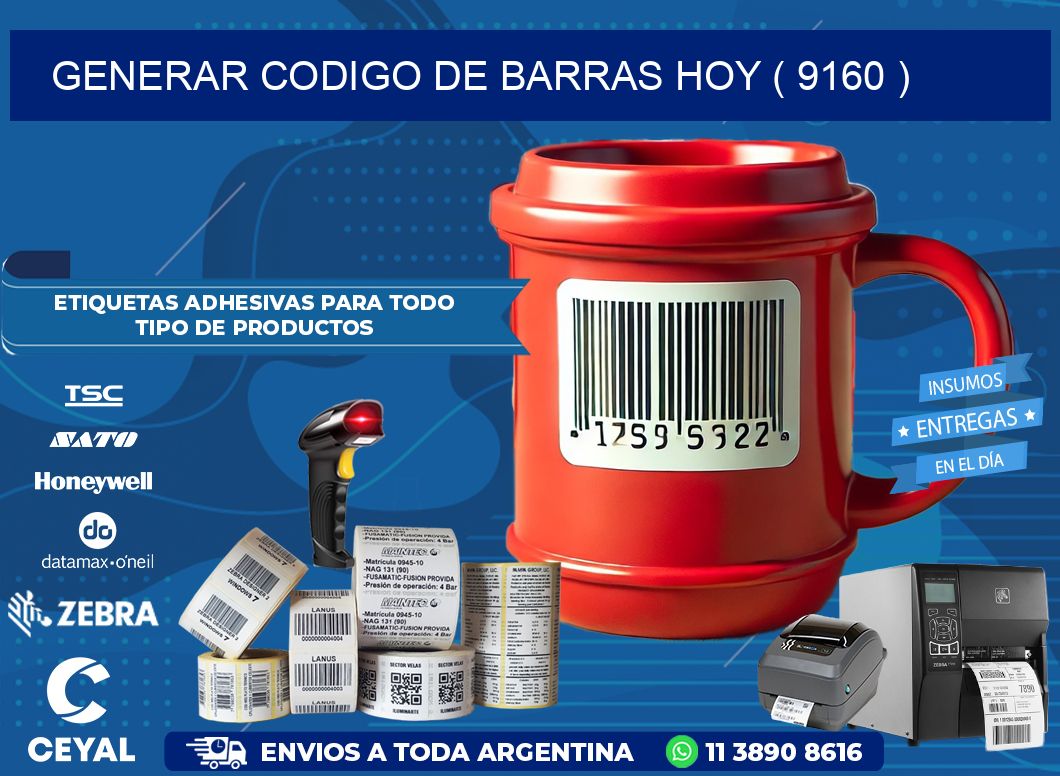 GENERAR CODIGO DE BARRAS HOY ( 9160 )