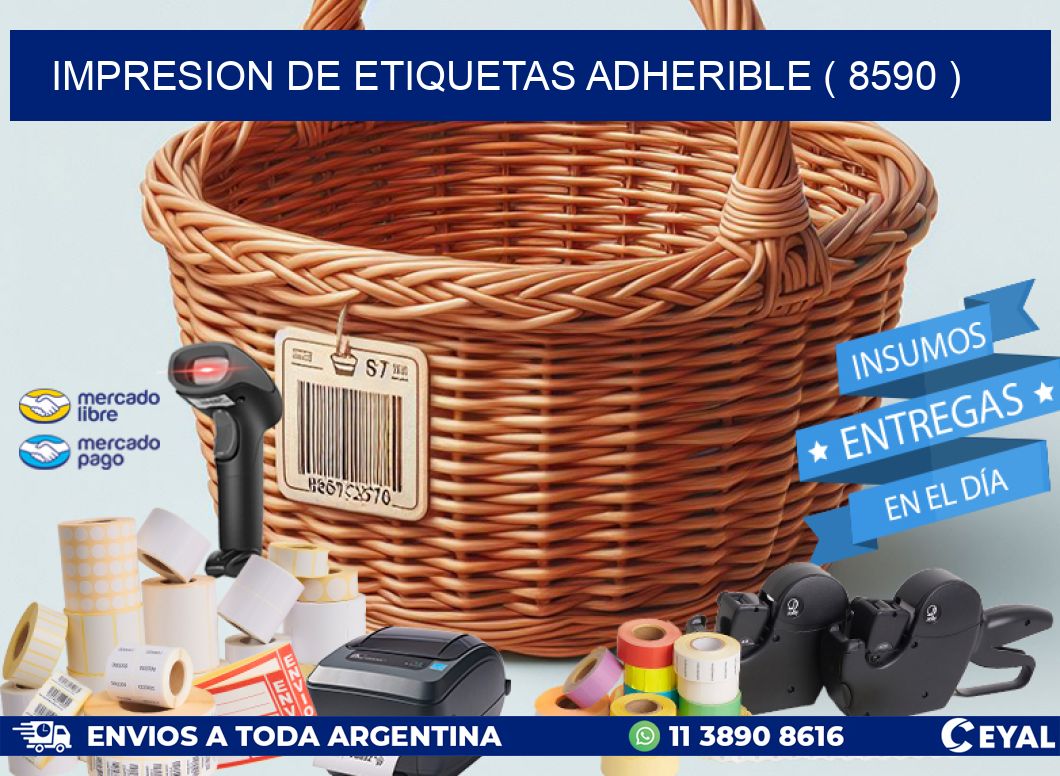 IMPRESION DE ETIQUETAS ADHERIBLE ( 8590 )