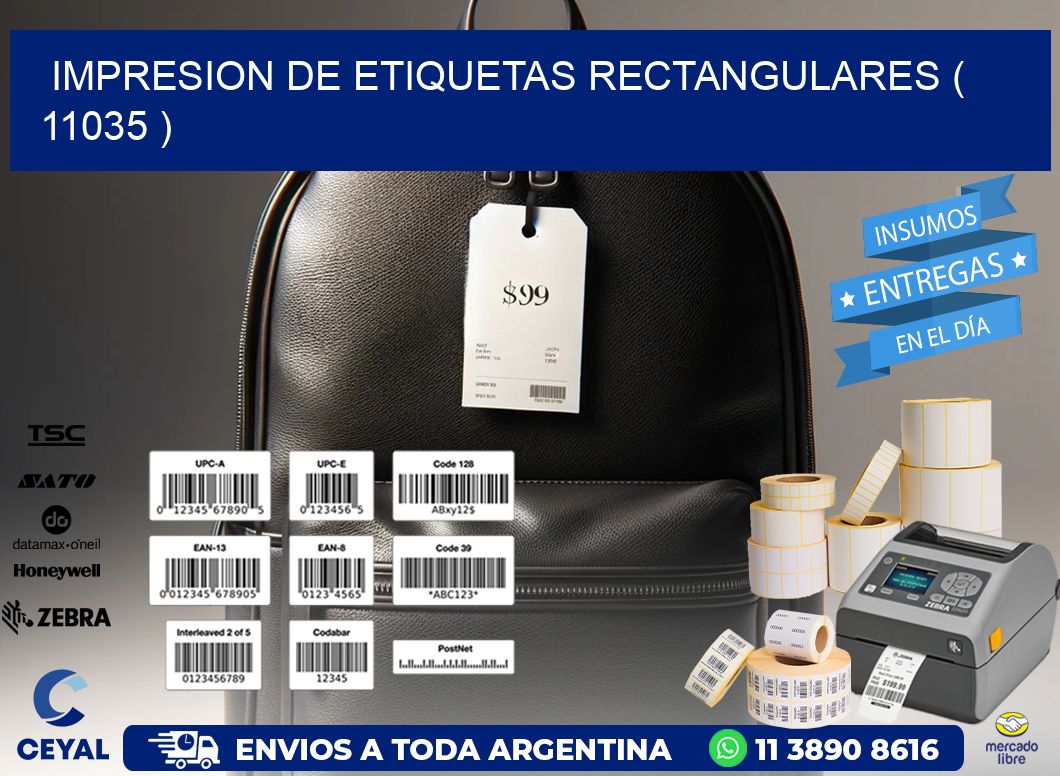 IMPRESION DE ETIQUETAS RECTANGULARES ( 11035 )