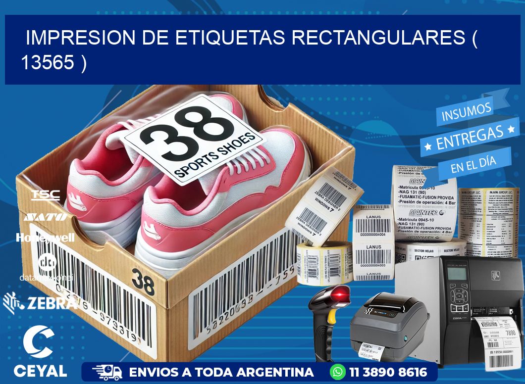 IMPRESION DE ETIQUETAS RECTANGULARES ( 13565 )