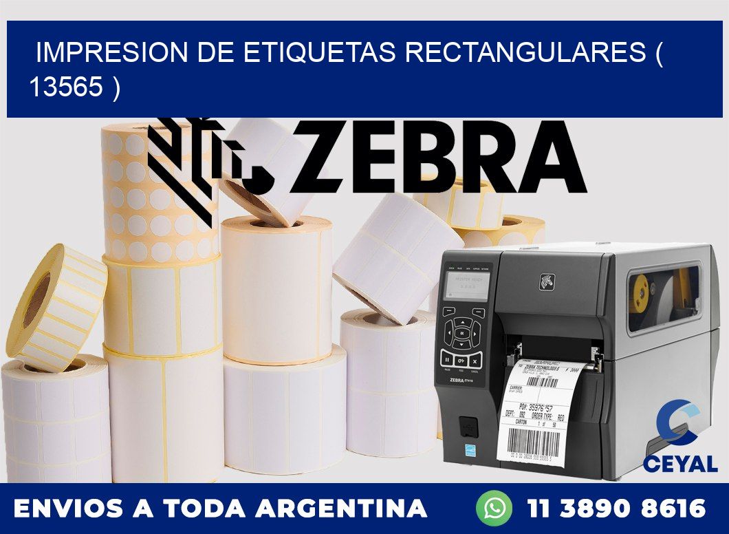 IMPRESION DE ETIQUETAS RECTANGULARES ( 13565 )