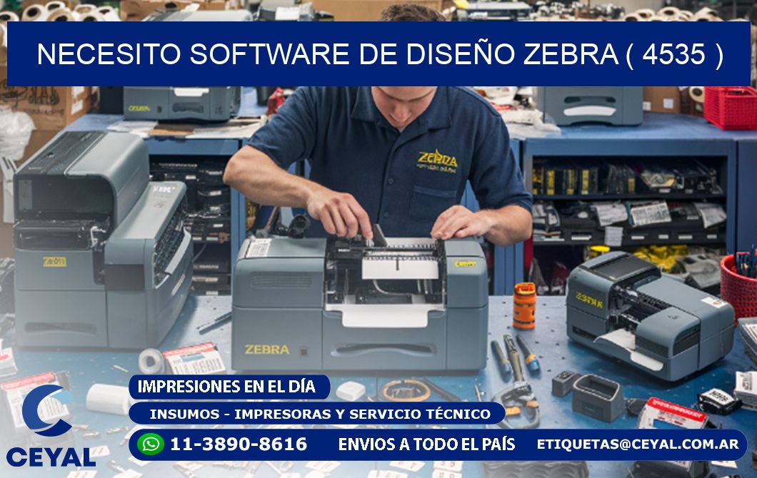 NECESITO SOFTWARE DE DISEÑO ZEBRA ( 4535 )