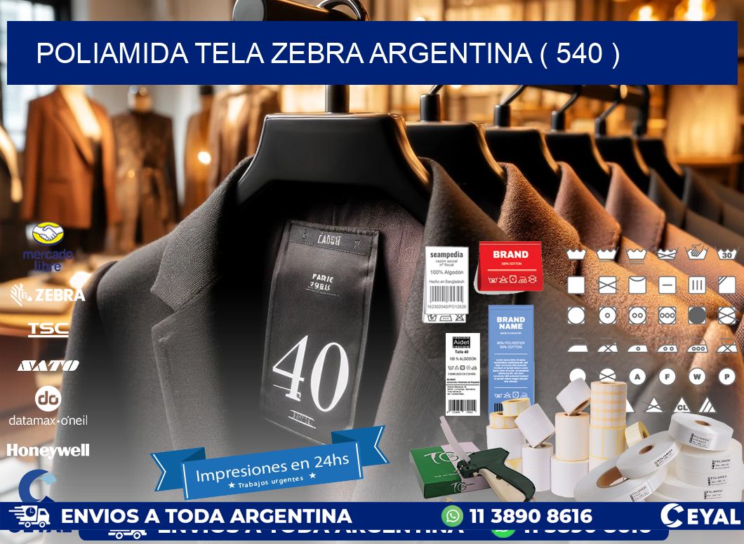 POLIAMIDA TELA ZEBRA ARGENTINA ( 540 )