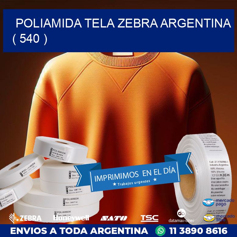 POLIAMIDA TELA ZEBRA ARGENTINA ( 540 )