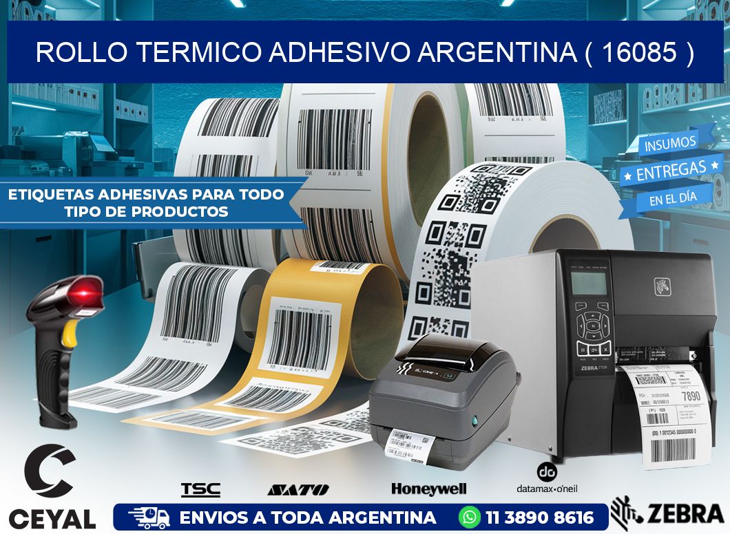 ROLLO TERMICO ADHESIVO ARGENTINA ( 16085 )