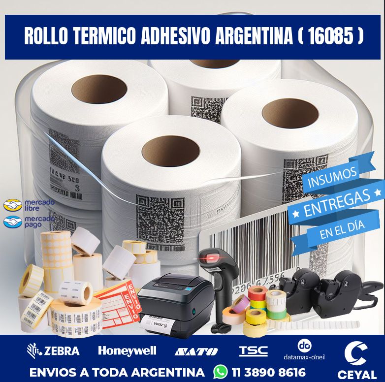 ROLLO TERMICO ADHESIVO ARGENTINA ( 16085 )
