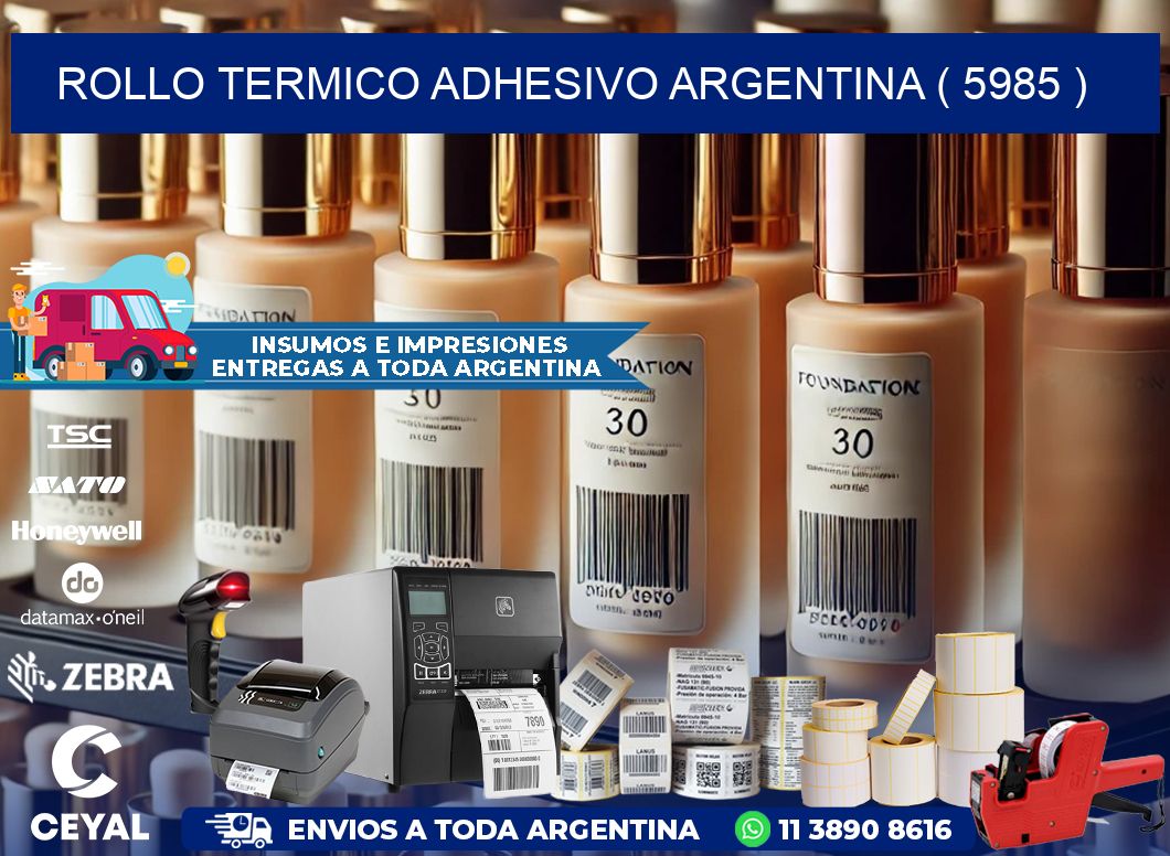 ROLLO TERMICO ADHESIVO ARGENTINA ( 5985 )