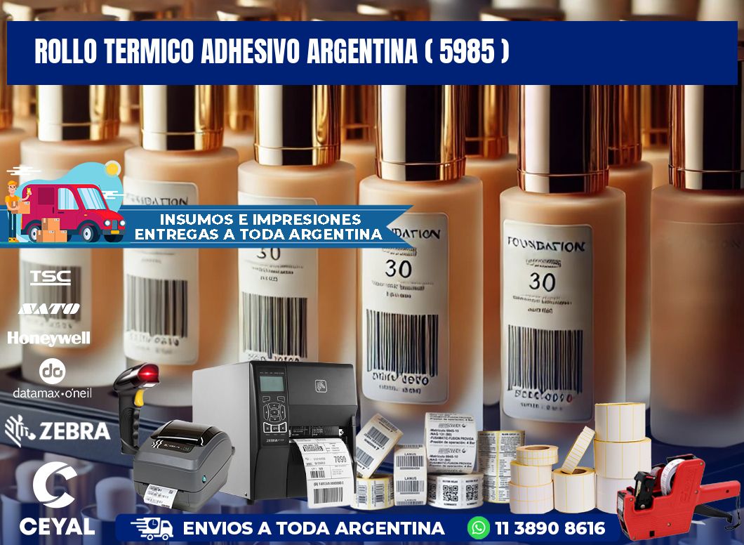 ROLLO TERMICO ADHESIVO ARGENTINA ( 5985 )