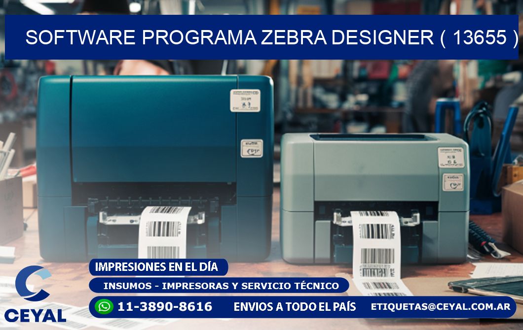 SOFTWARE PROGRAMA ZEBRA DESIGNER ( 13655 )