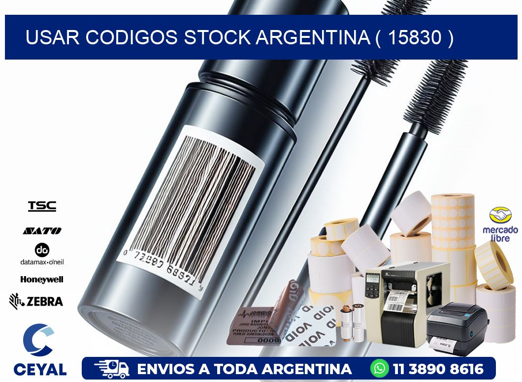 USAR CODIGOS STOCK ARGENTINA ( 15830 )