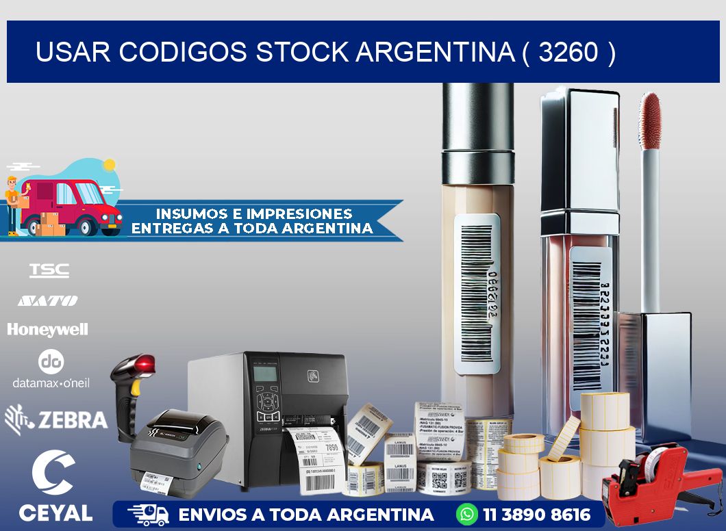 USAR CODIGOS STOCK ARGENTINA ( 3260 )