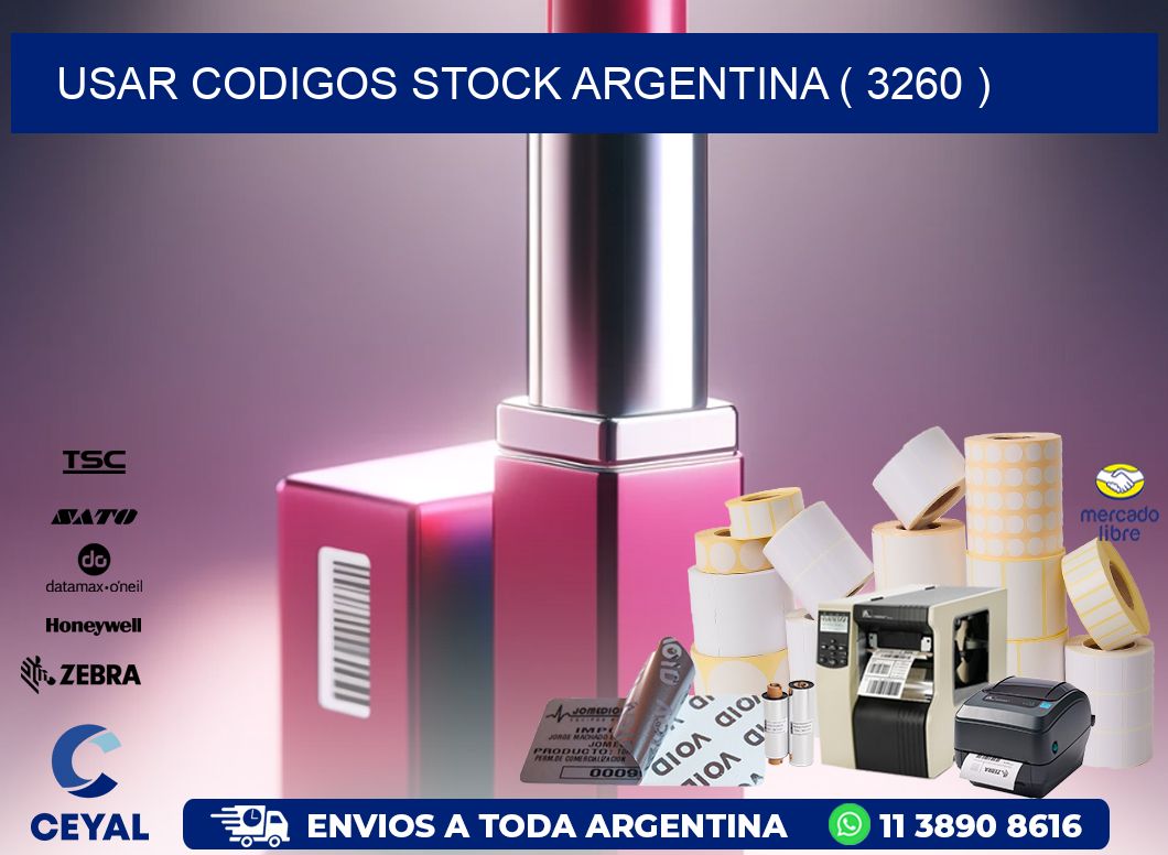 USAR CODIGOS STOCK ARGENTINA ( 3260 )
