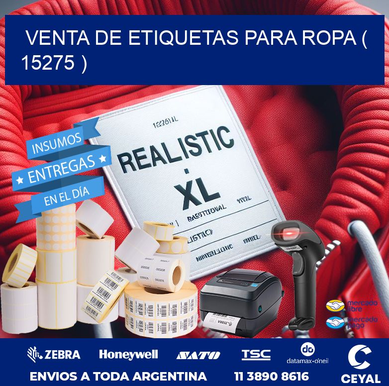 VENTA DE ETIQUETAS PARA ROPA ( 15275 )