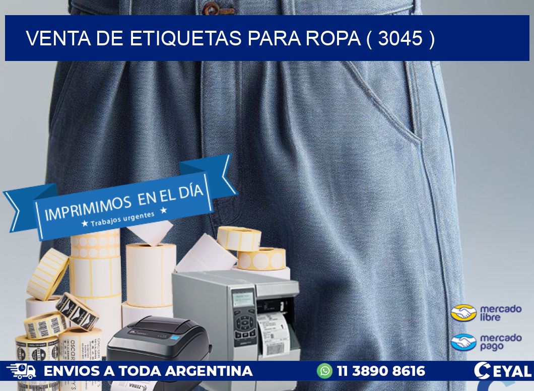 VENTA DE ETIQUETAS PARA ROPA ( 3045 )