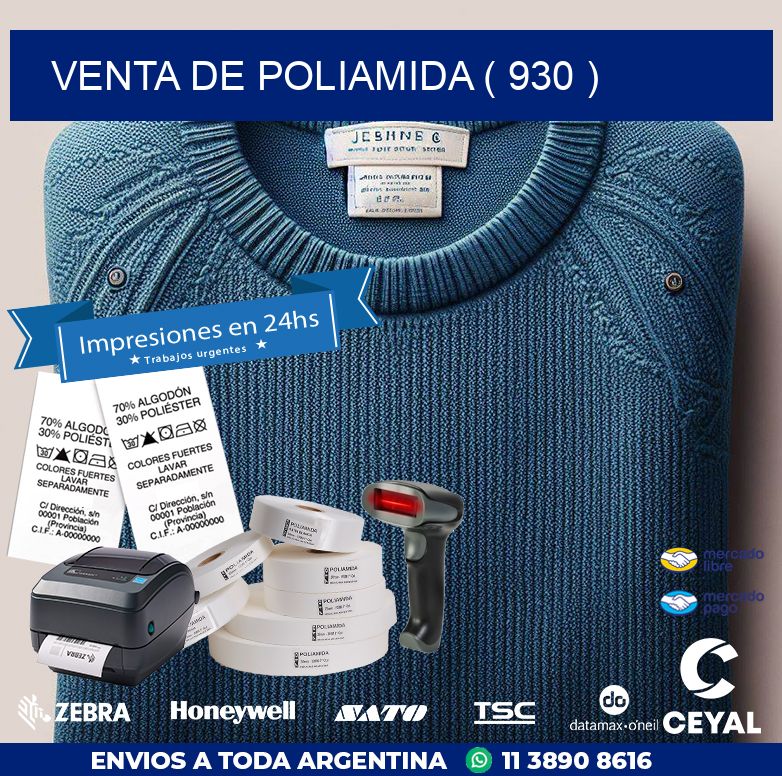 VENTA DE POLIAMIDA ( 930 )