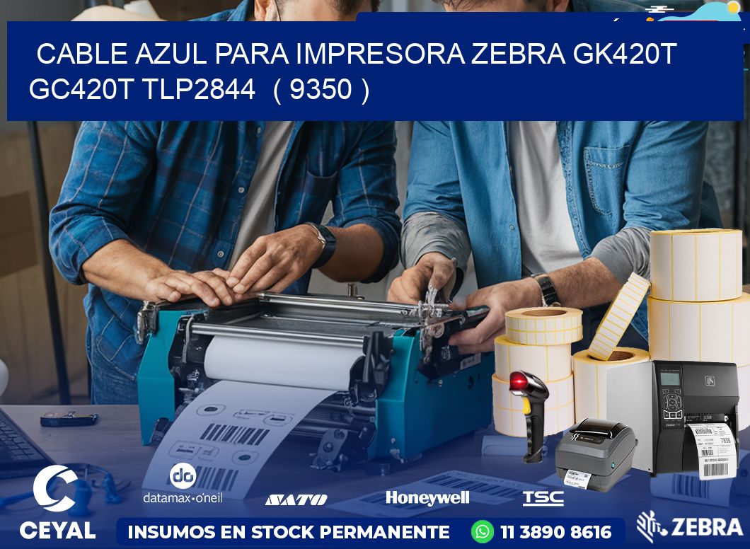 cable azul para impresora zebra GK420T GC420T TLP2844  ( 9350 )