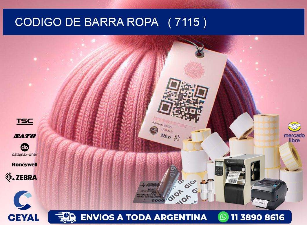 codigo de barra ropa   ( 7115 )
