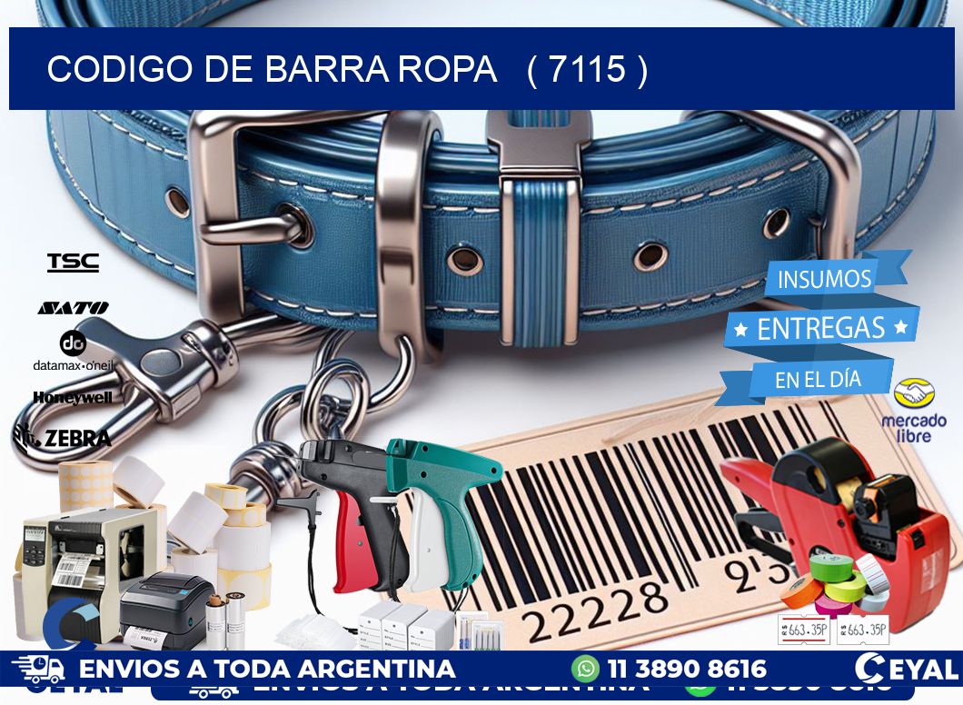 codigo de barra ropa   ( 7115 )