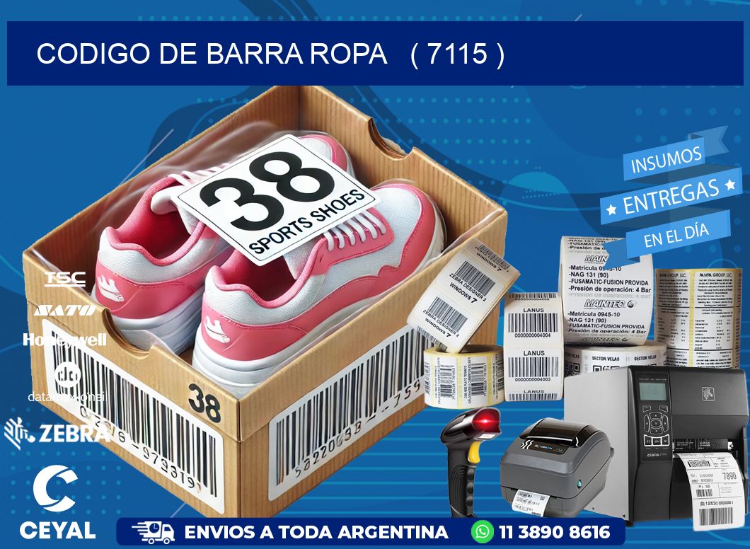 codigo de barra ropa   ( 7115 )