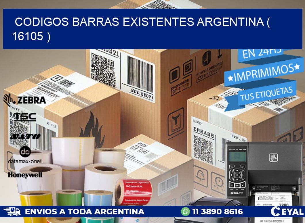 codigos barras existentes argentina ( 16105 )