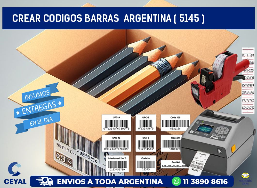 crear codigos barras  argentina ( 5145 )
