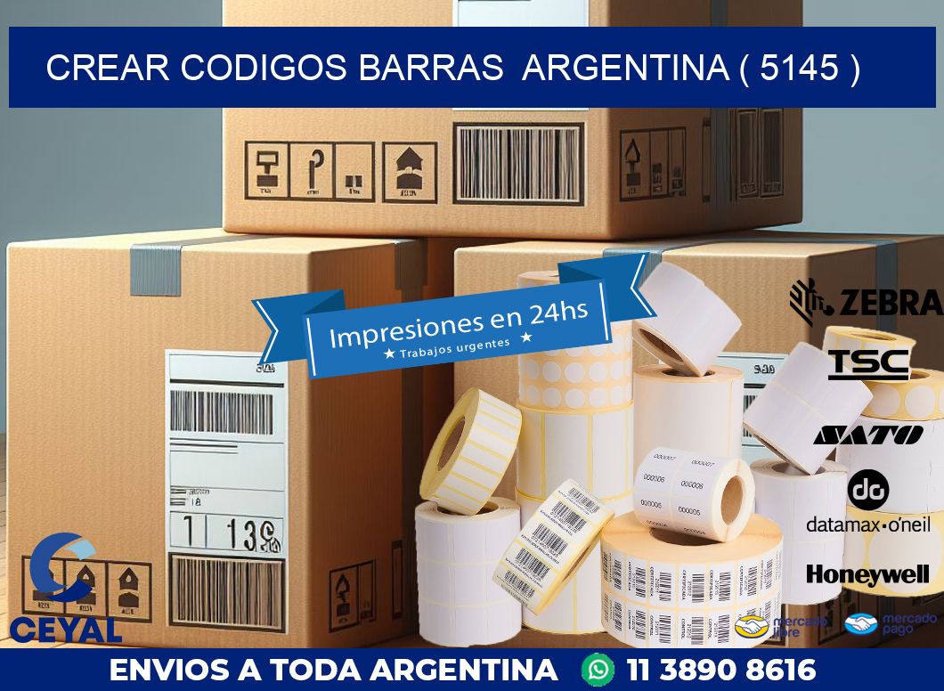 crear codigos barras  argentina ( 5145 )