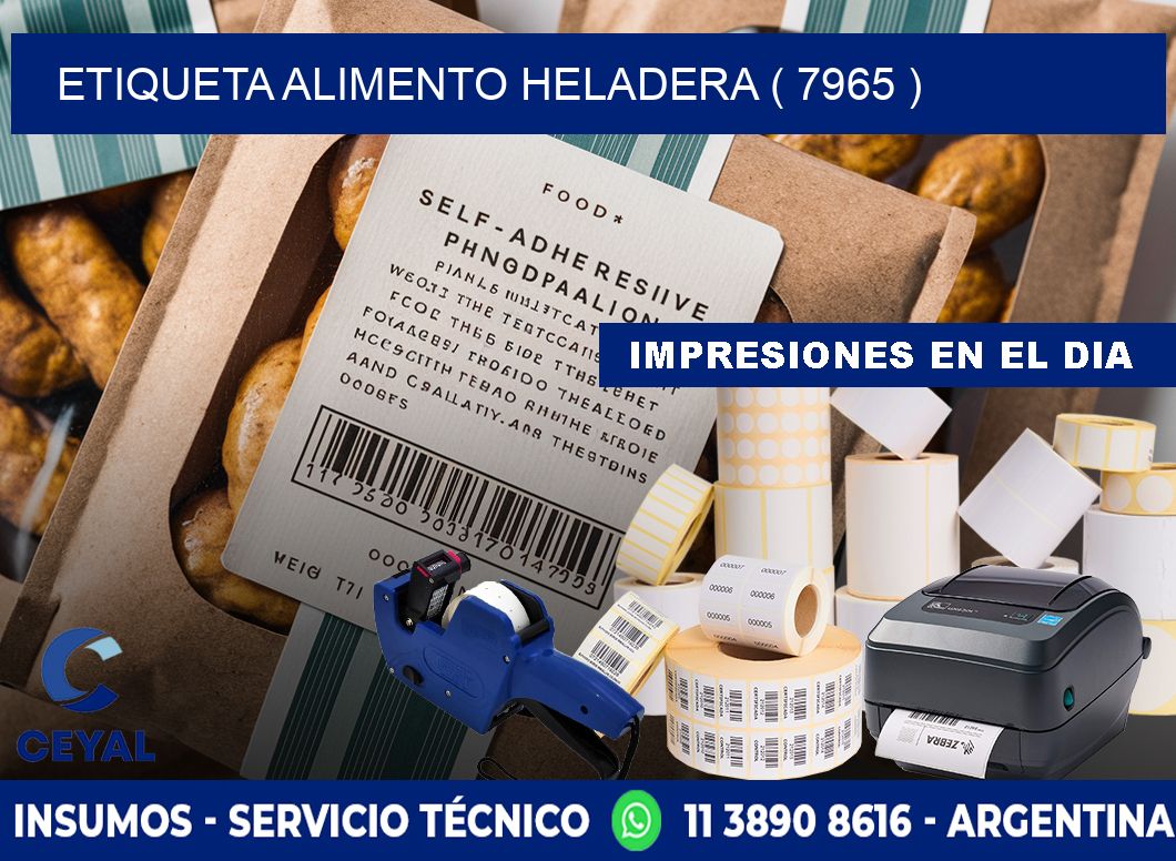 etiqueta alimento heladera ( 7965 )
