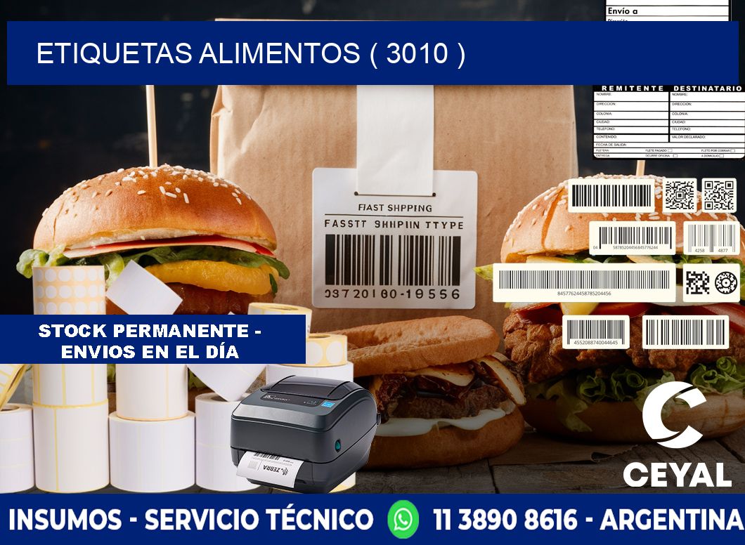 etiquetas alimentos ( 3010 )