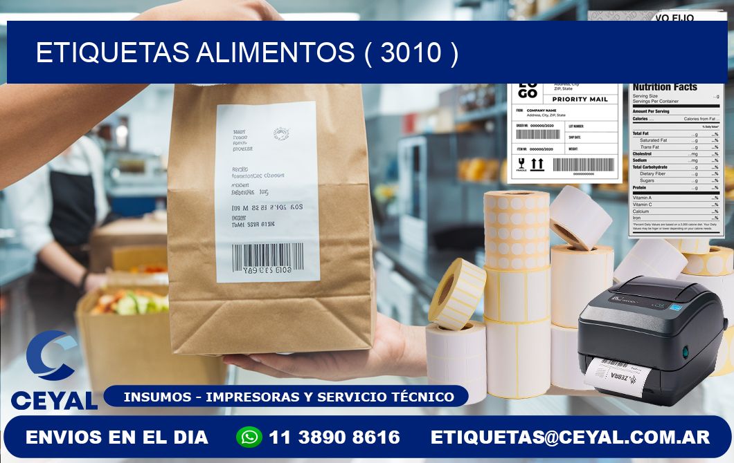 etiquetas alimentos ( 3010 )