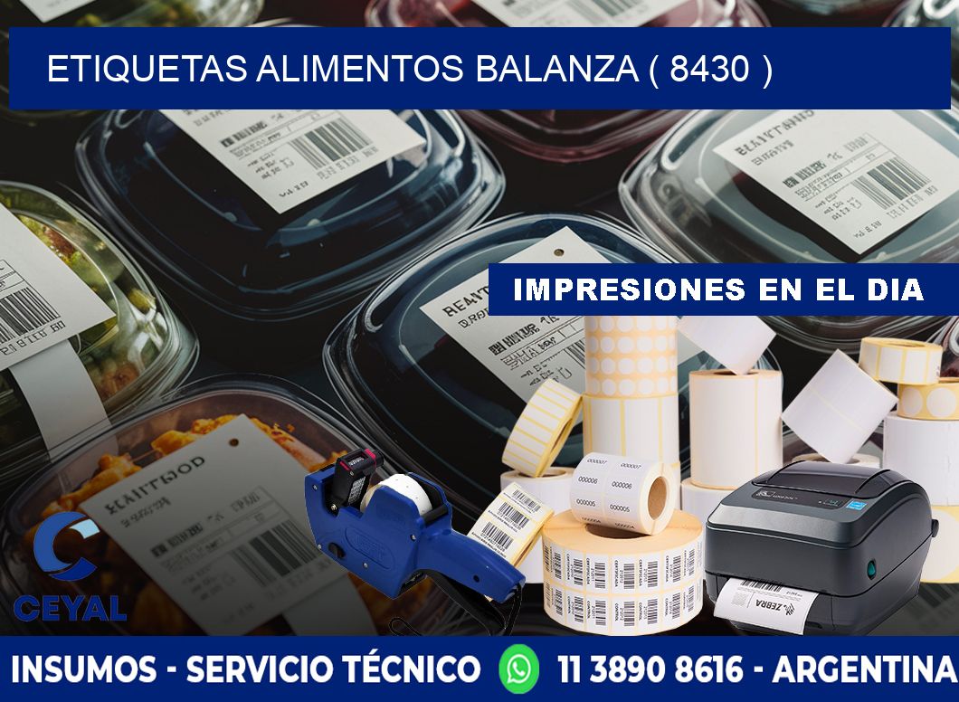 etiquetas alimentos balanza ( 8430 )