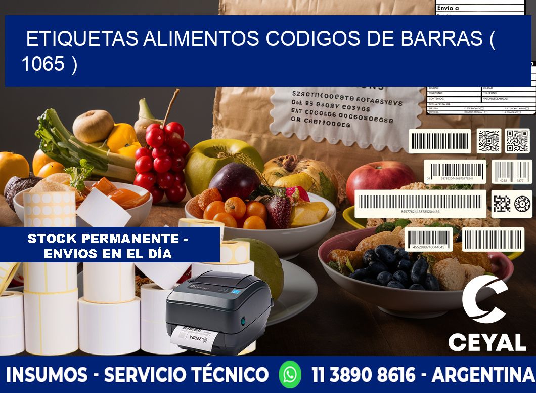 etiquetas alimentos codigos de barras ( 1065 )